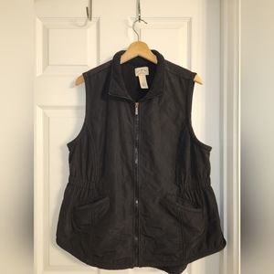 Fleece lined quilted vest